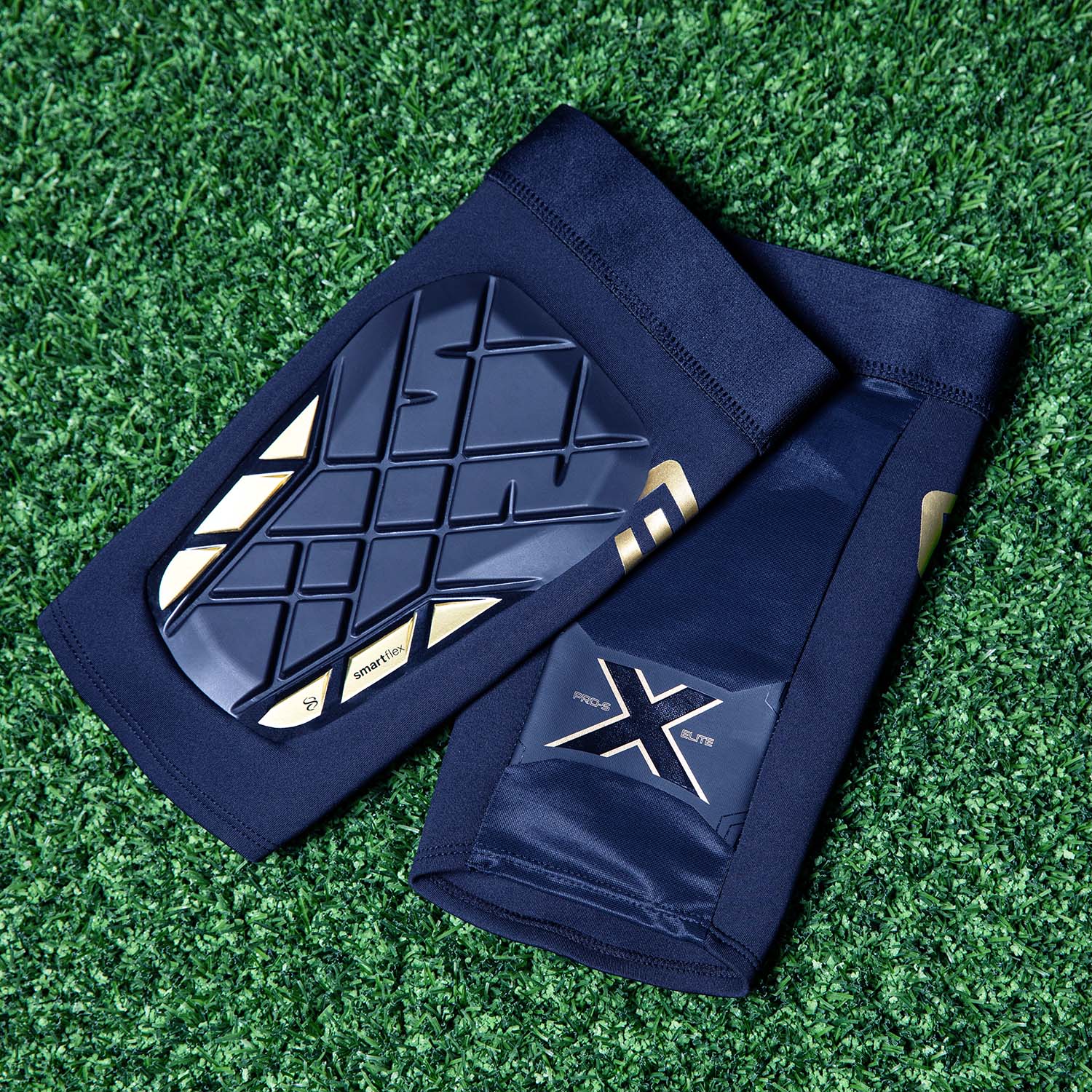 Elite X Shin Guard Soccer Premium Shin Pads Black Sleek Football Flexible Machine Washable Shin Pads Lightweight Adult