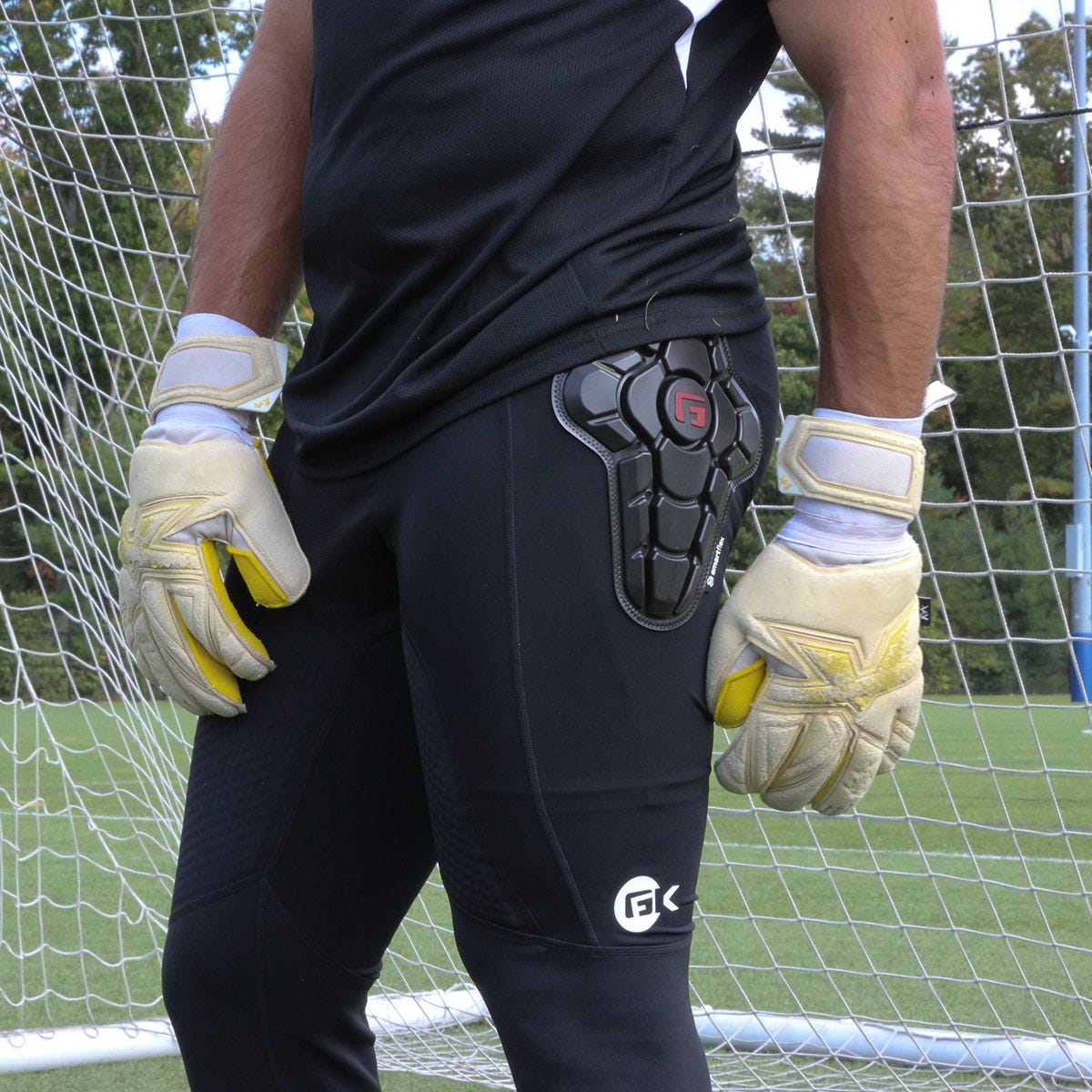 Soccer Goalie Goalkeeper Protective Padded Shorts and Pants Thermal Compression