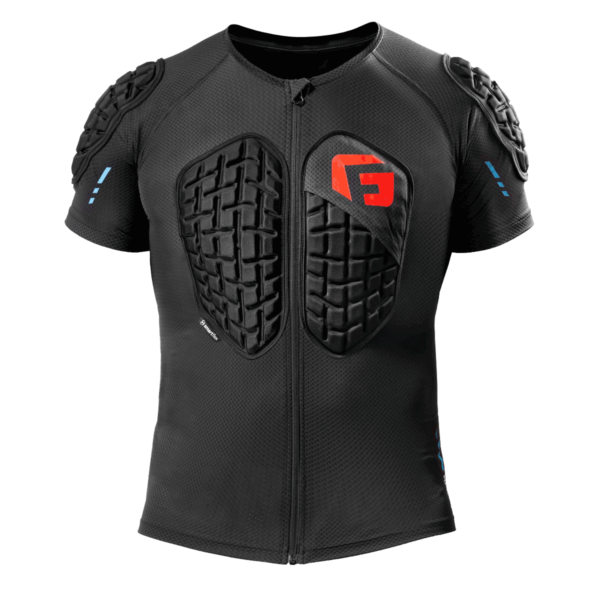 Adult MX360 Moto Impact Shirt Spine Back Protection Chest Shoulder Back pads Youth zip up heavy duty machine washable shirt