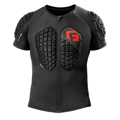 Adult MX360 Moto Impact Shirt Spine Back Protection Chest Shoulder Back pads Youth zip up heavy duty machine washable shirt