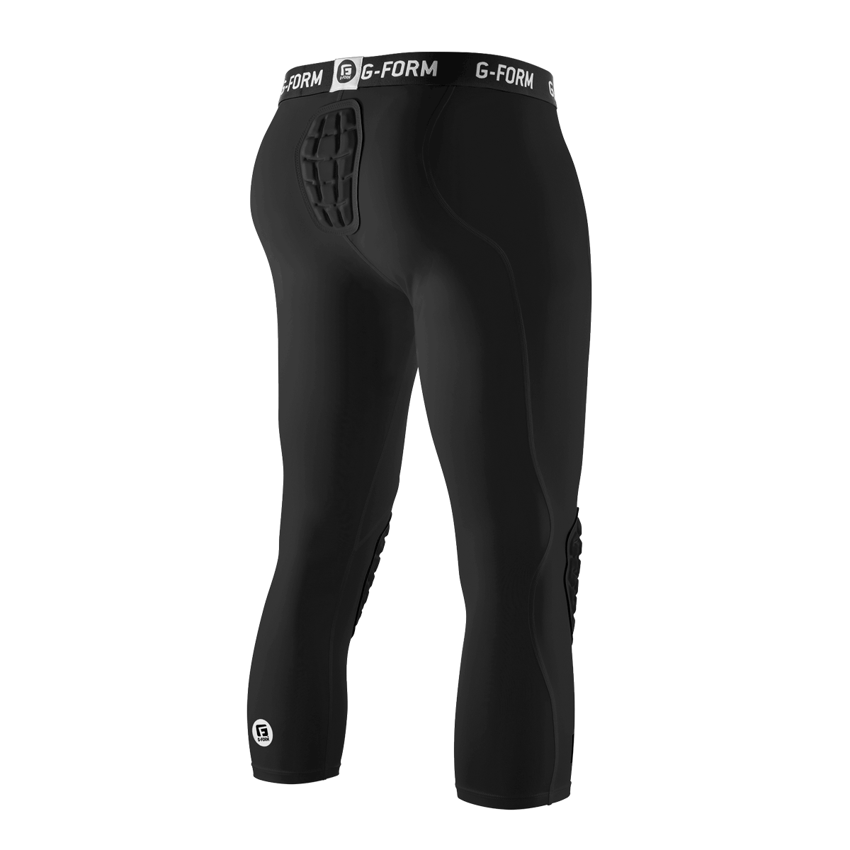3 4 Compression Pants with Knee Pads Basketball