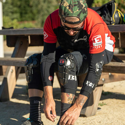 Pro-X3 Youth Adult Women Knee Guards Knee Pads Mountain BIking Ski Snowboard, Elbow protection and compression sleeve