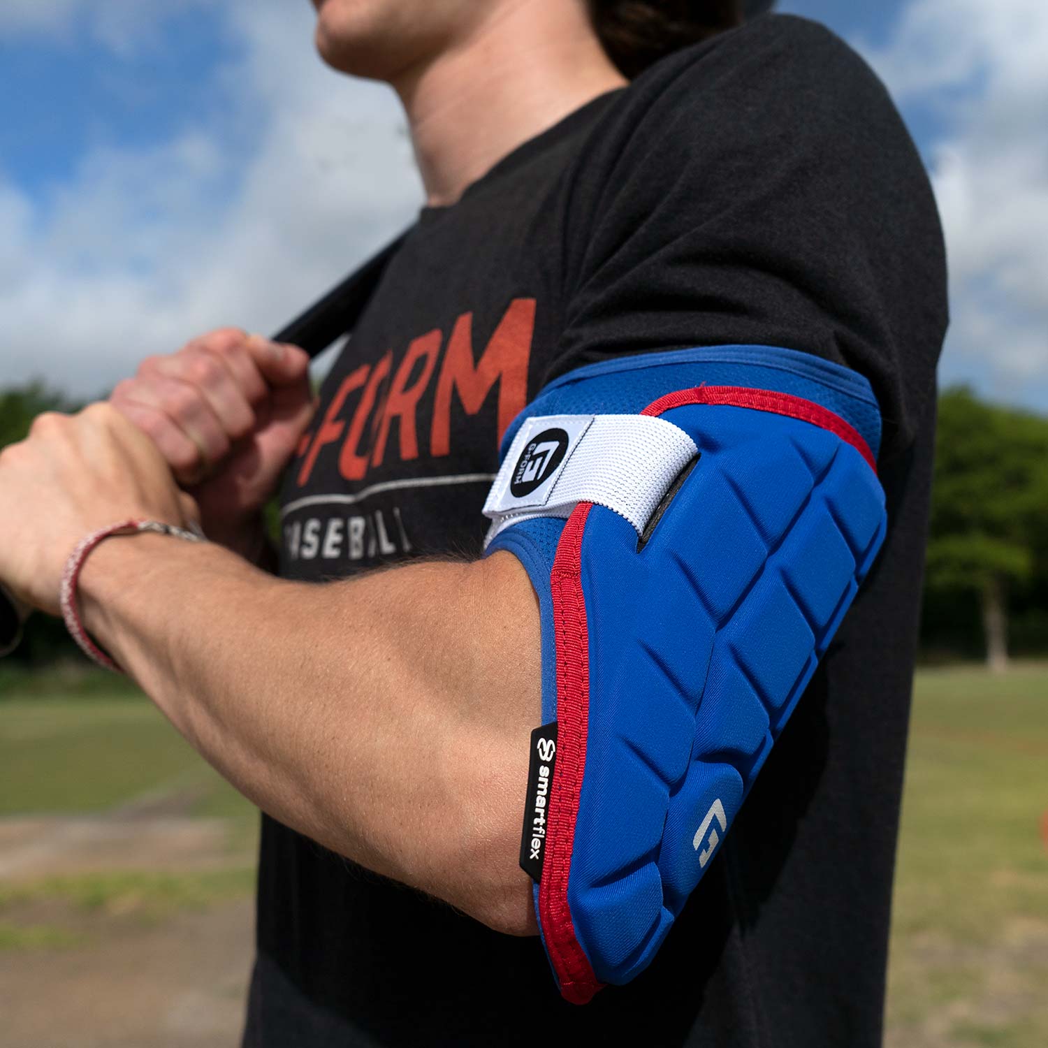 Elite Speed Baseball Batter's Elbow Guard with Adjustable Strap