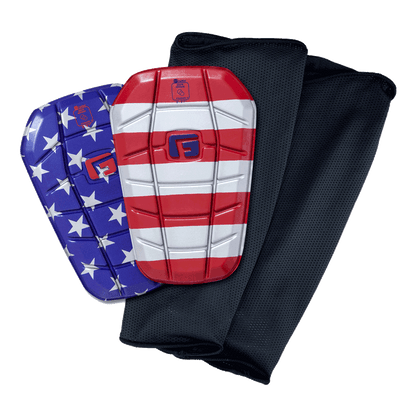 Soccer Blade NOCSAE Shin Guards Slip in light weight flexible stay in place no sleeve soccer