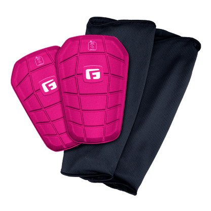 Soccer Blade NOCSAE Shin Guards Slip in light weight flexible stay in place no sleeve soccer