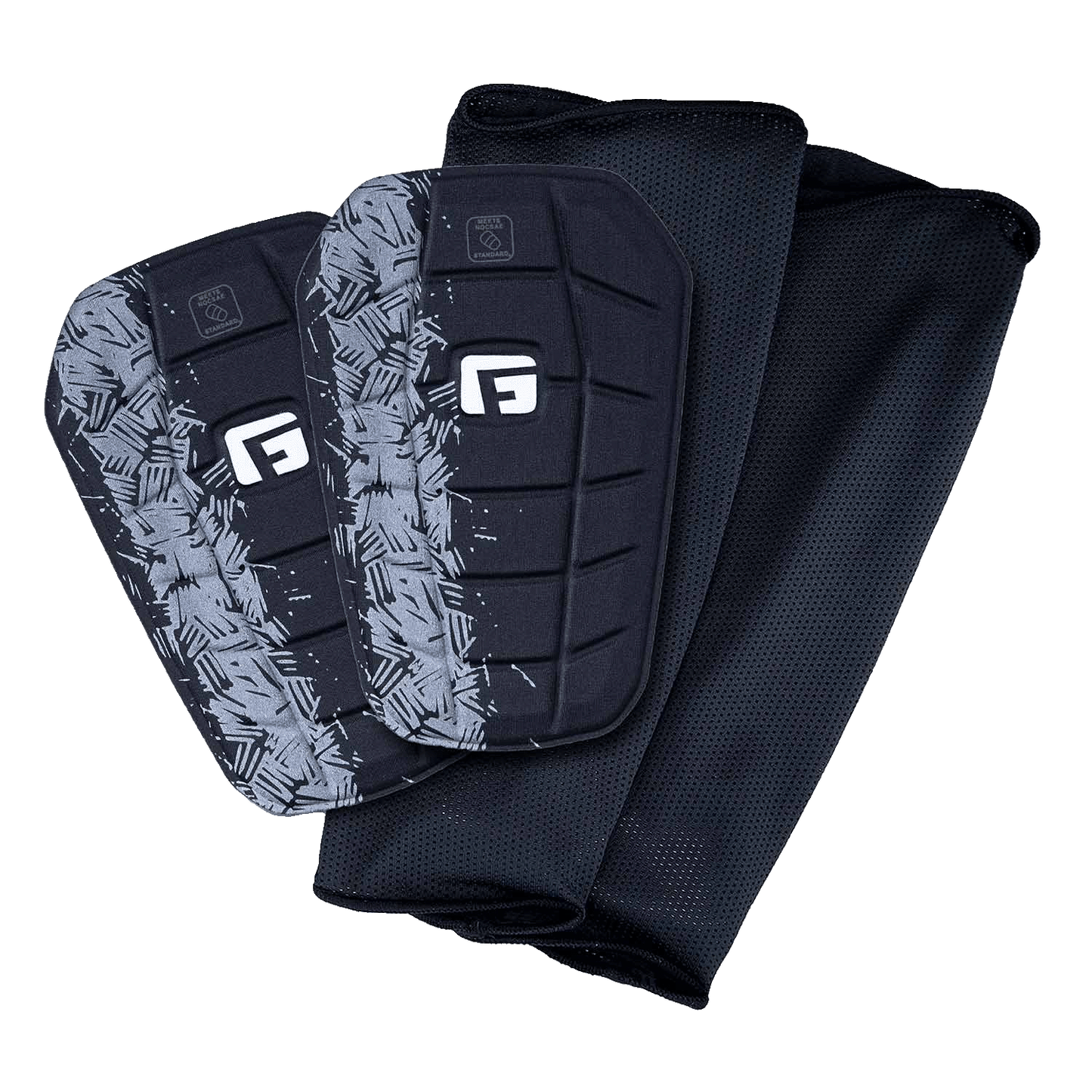 Soccer Blade NOCSAE Shin Guards Slip in light weight flexible stay in place no sleeve soccer
