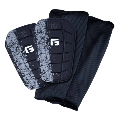 Soccer Blade NOCSAE Shin Guards Slip in light weight flexible stay in place no sleeve soccer