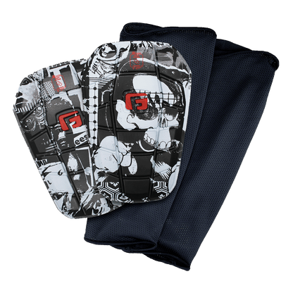 Soccer Blade NOCSAE Shin Guards Slip in light weight flexible stay in place no sleeve soccer