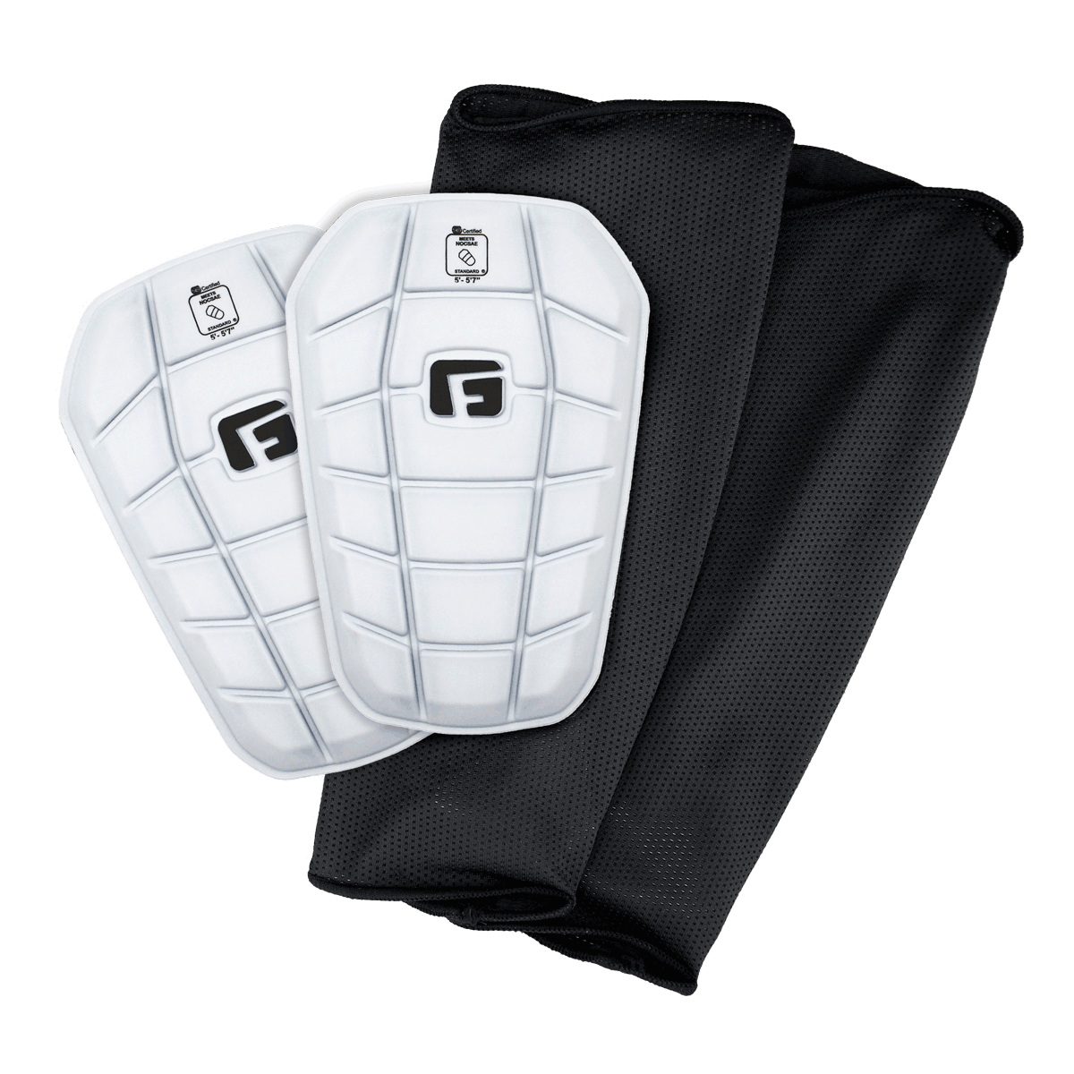 Soccer Blade NOCSAE Shin Guards Slip in light weight flexible stay in place no sleeve soccer
