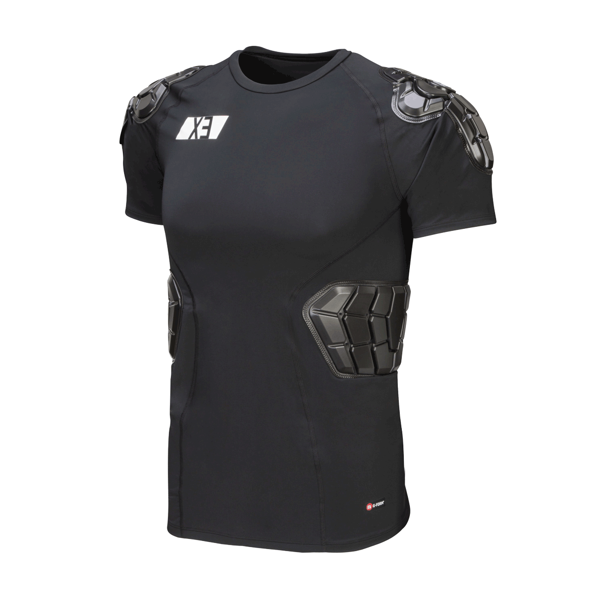 Pro-X3 Youth Adult Women Compression Padded Shirt Mountain Biking Ski Snowboard, Elbow protection and compression Shirt