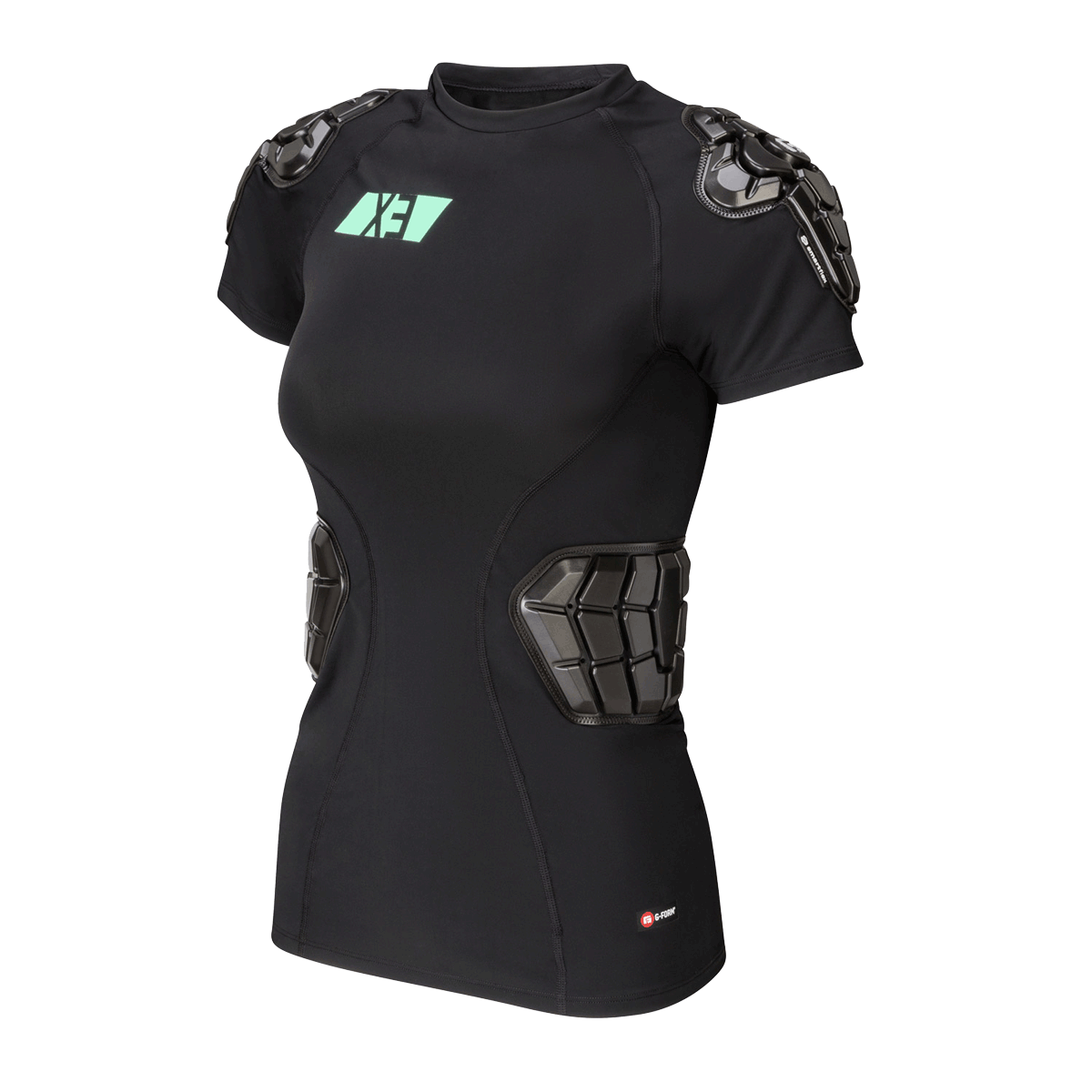 Pro-X3 Youth Adult Women Compression Padded Shirt Mountain Biking Ski Snowboard, Elbow protection and compression Shirt