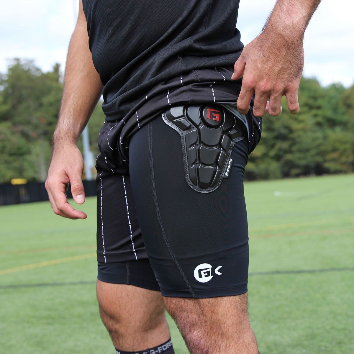 Soccer Goalie Goalkeeper Protective Padded Shorts and Pants Thermal Compression