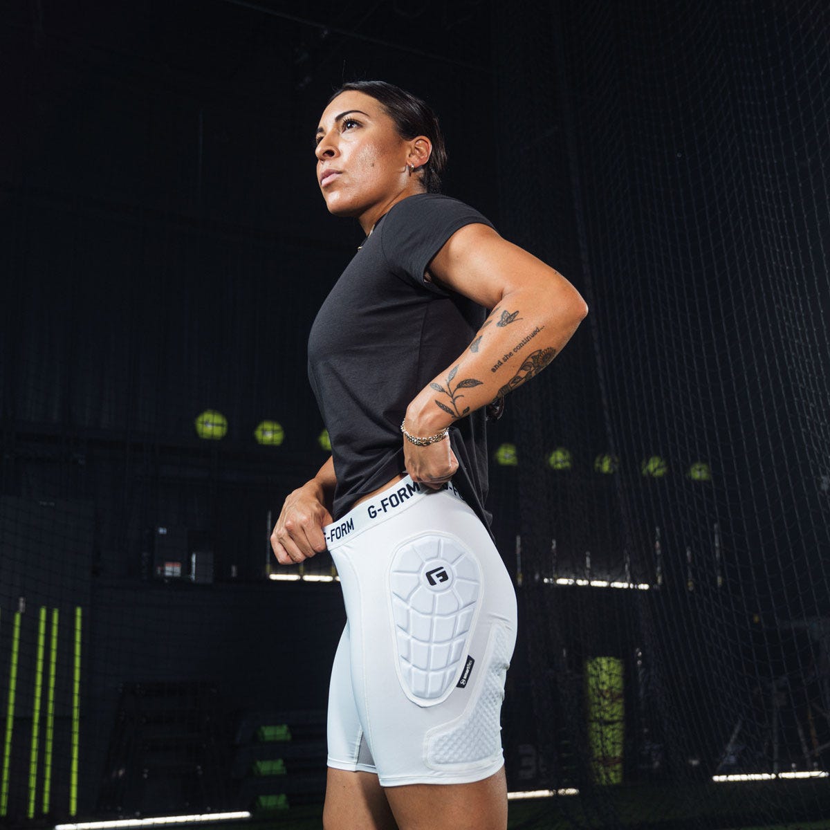 Slider Shorts With Cup Youth Davion Girls' Padded Sliding Shorts