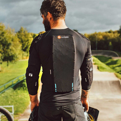 Adult MX360 Moto Impact Shirt Spine Back Protection Chest Shoulder Back pads Youth zip up heavy duty machine washable shirt