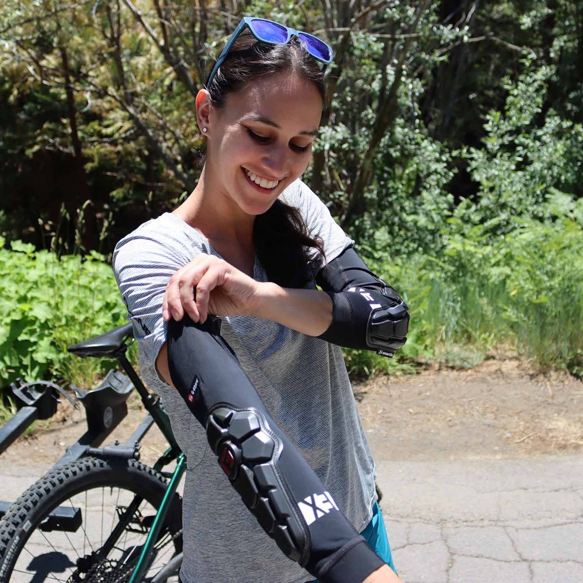 Pro-X3 Youth Adult Women Knee Guards Knee Pads Mountain BIking Ski Snowboard, Elbow protection and compression sleeve